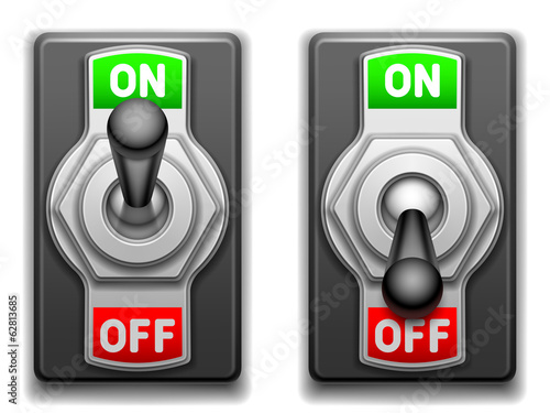 On and Off switches.