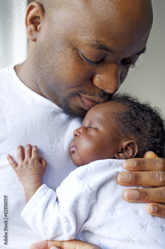 Young black nigerian family