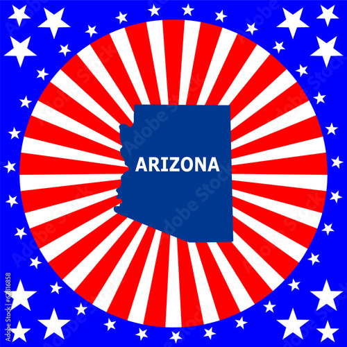 map of the U.S. state of Arizona