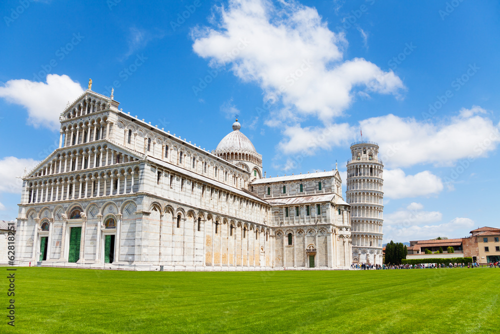 Cathedral and Pisa leaning tower