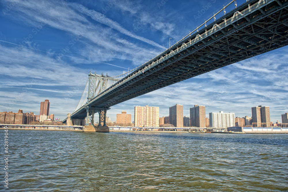 Obraz premium NOWY JORK Widok z mostu brooklińskiego