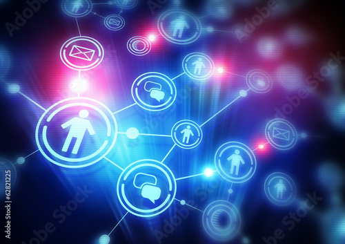 Plakat Connecting People Background