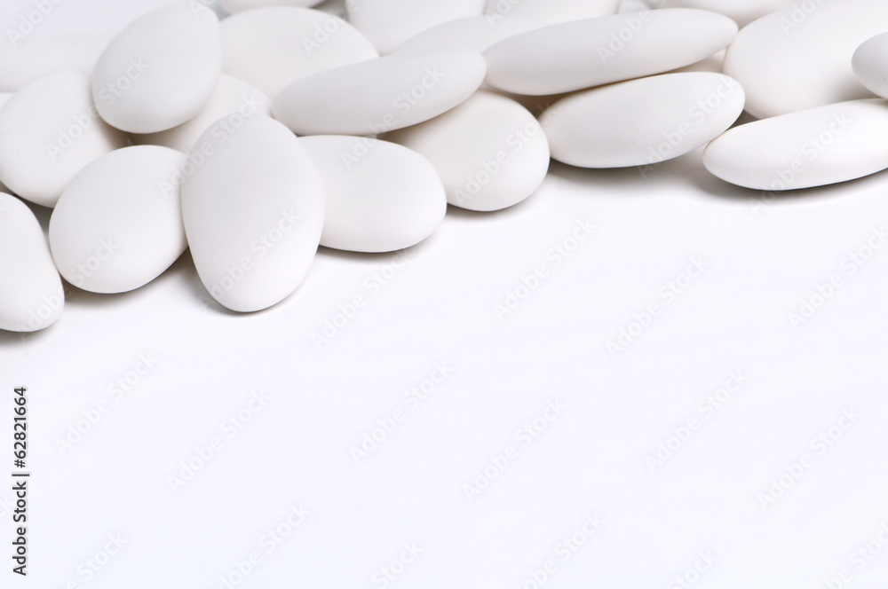 white sugared almonds white sugared almonds
