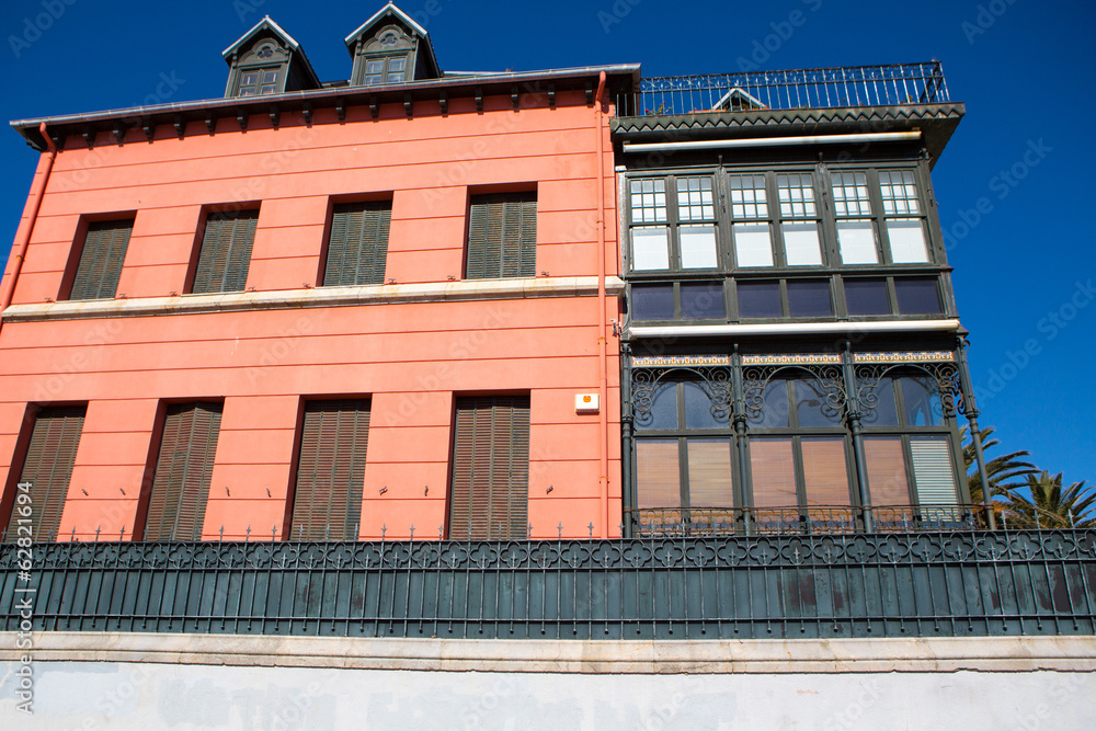 Detail of facade in Lekeitio