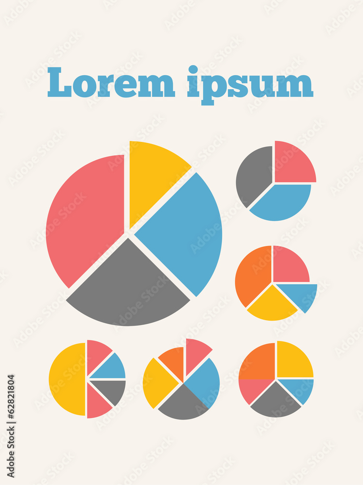 Fototapeta premium Flat Infographic Elements. Vector Illustration EPS 10.