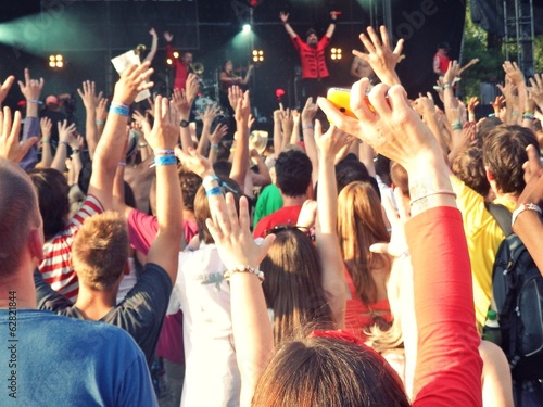 people enjoying the concert