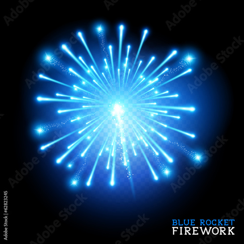 Big Blue Firework