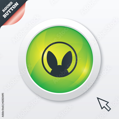 No animals testing sign icon. Not tested symbol