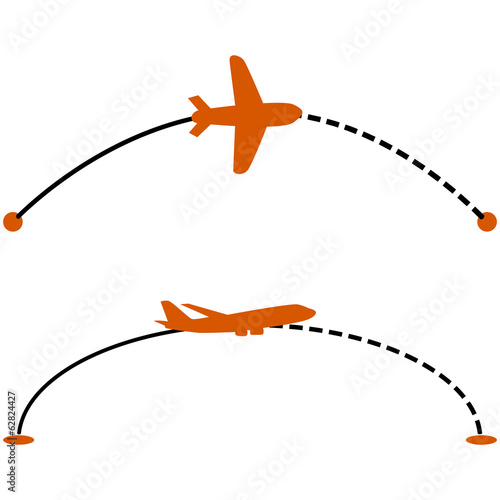 Plane route