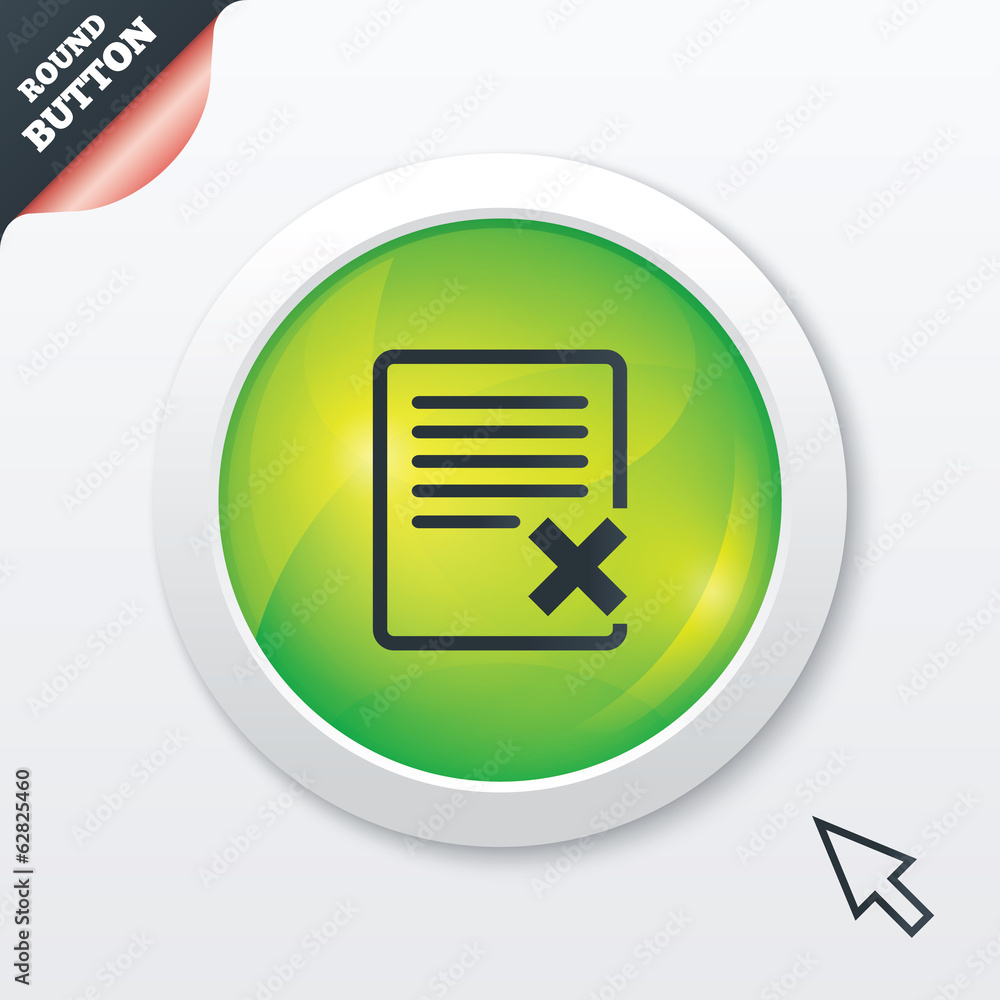 Delete file sign icon. Remove document symbol. Delete file sign icon. Remove document symbol.