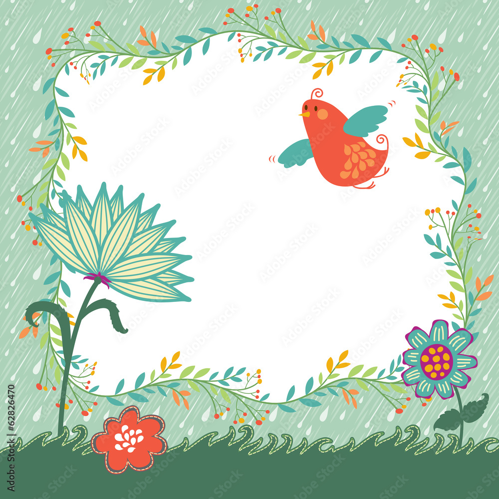 Obraz premium Spring Vector Background