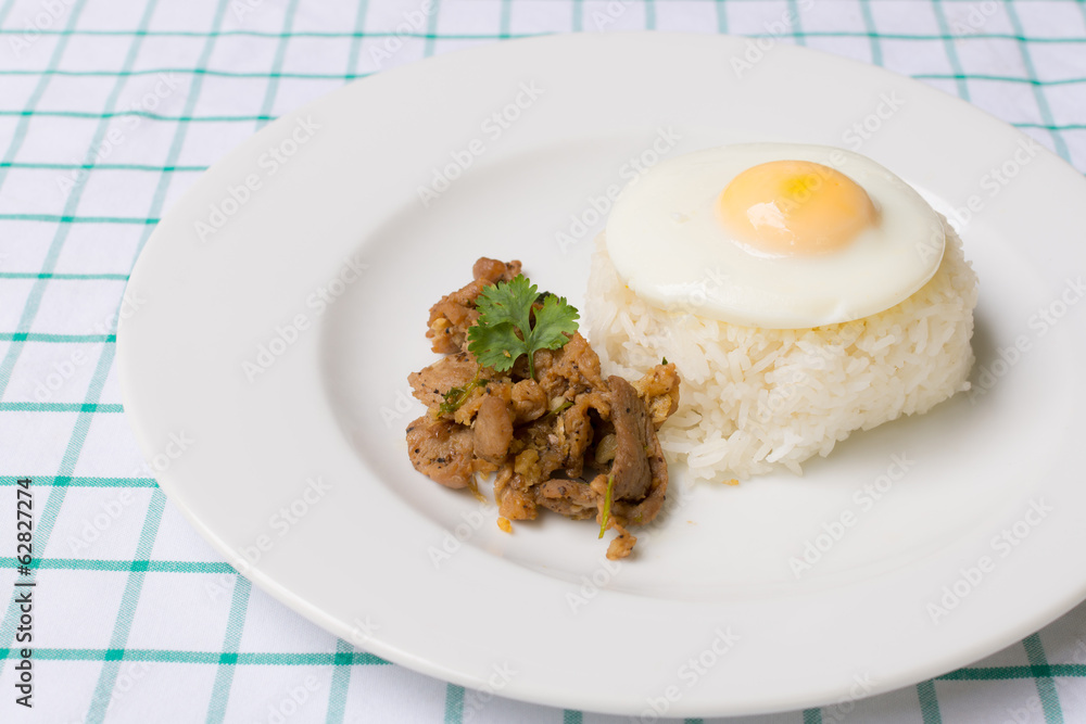 Pork fried rice Pork fried rice