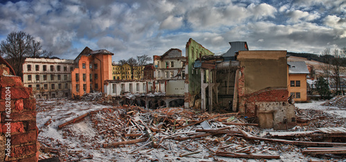 Demolition of factory photo