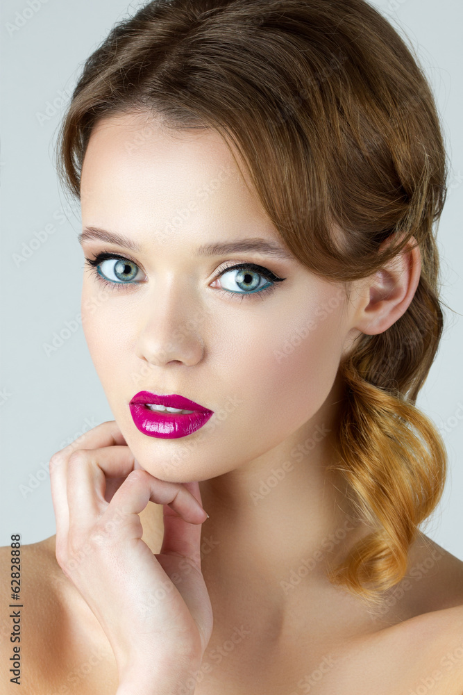 Portrait of young beautiful brunette woman Portrait of young beautiful brunette woman