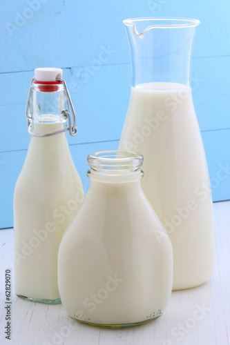 assorted and delicious milk