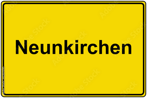 Ortsschild Neunkirchen