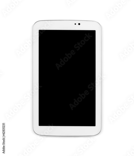 White tablet pc isolated