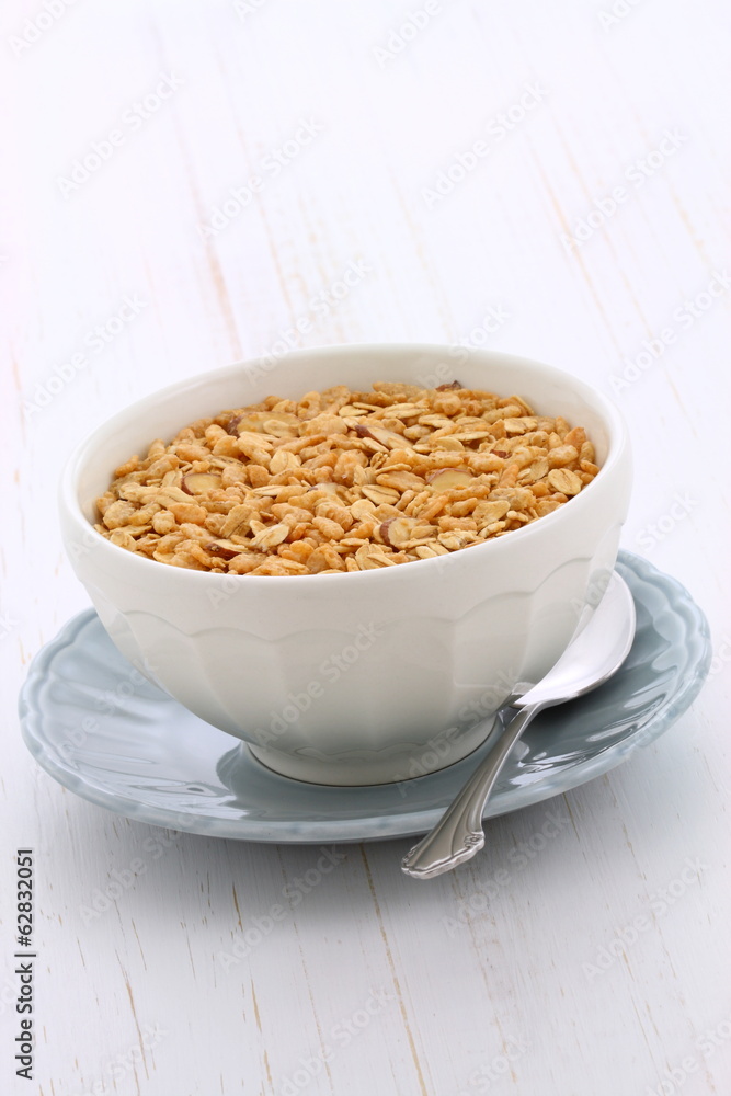 Delicious and healthy granola cereal Delicious and healthy granola cereal