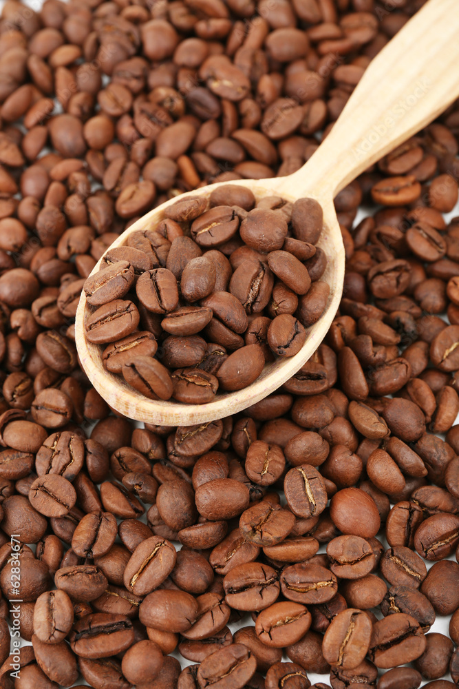 Fototapeta premium Coffee beans close-up