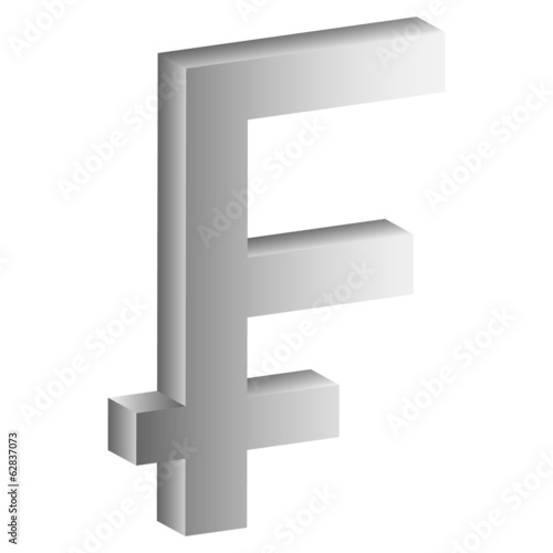 Franc money icon