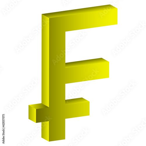 Franc money icon