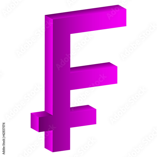 Franc money icon