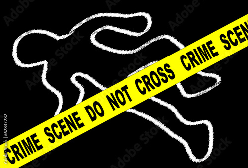 Crime Scene Chalk Mark