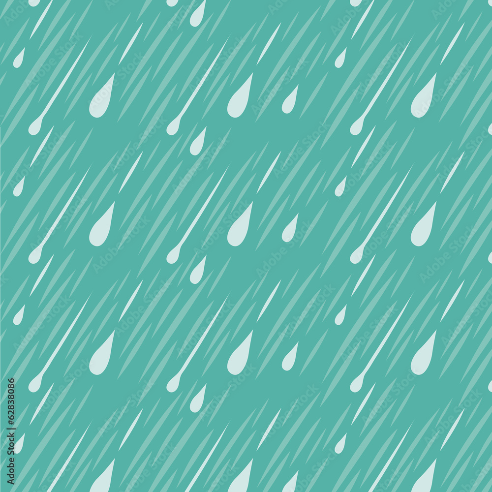 Naklejka premium Rain Vector Background