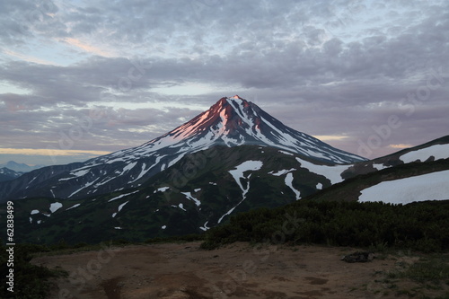 Закат на вулкане