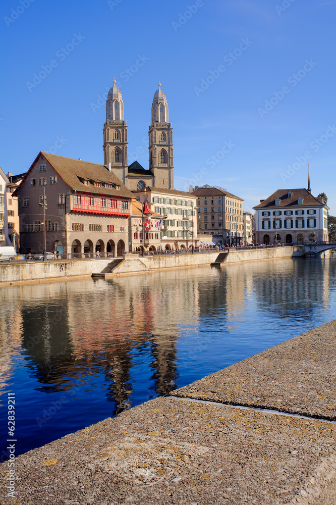 Obraz premium Zurich, the Great Minster