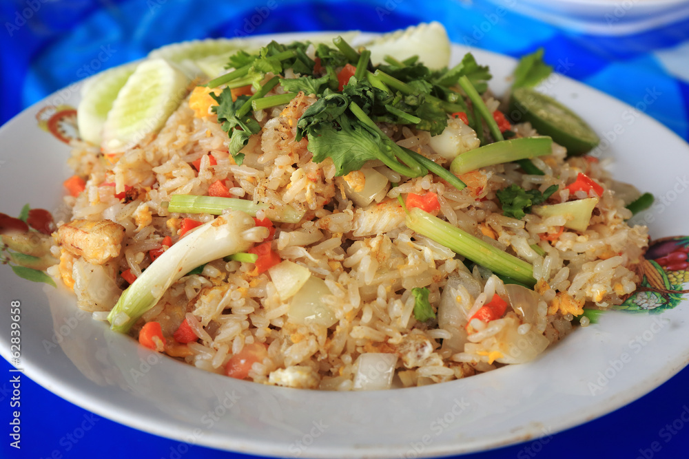 fried rice with crab meat