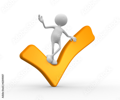 Yellow check mark