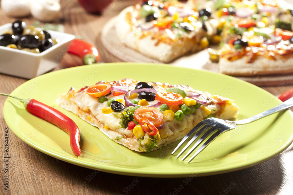 Pizza vegetarian Pizza vegetarian
