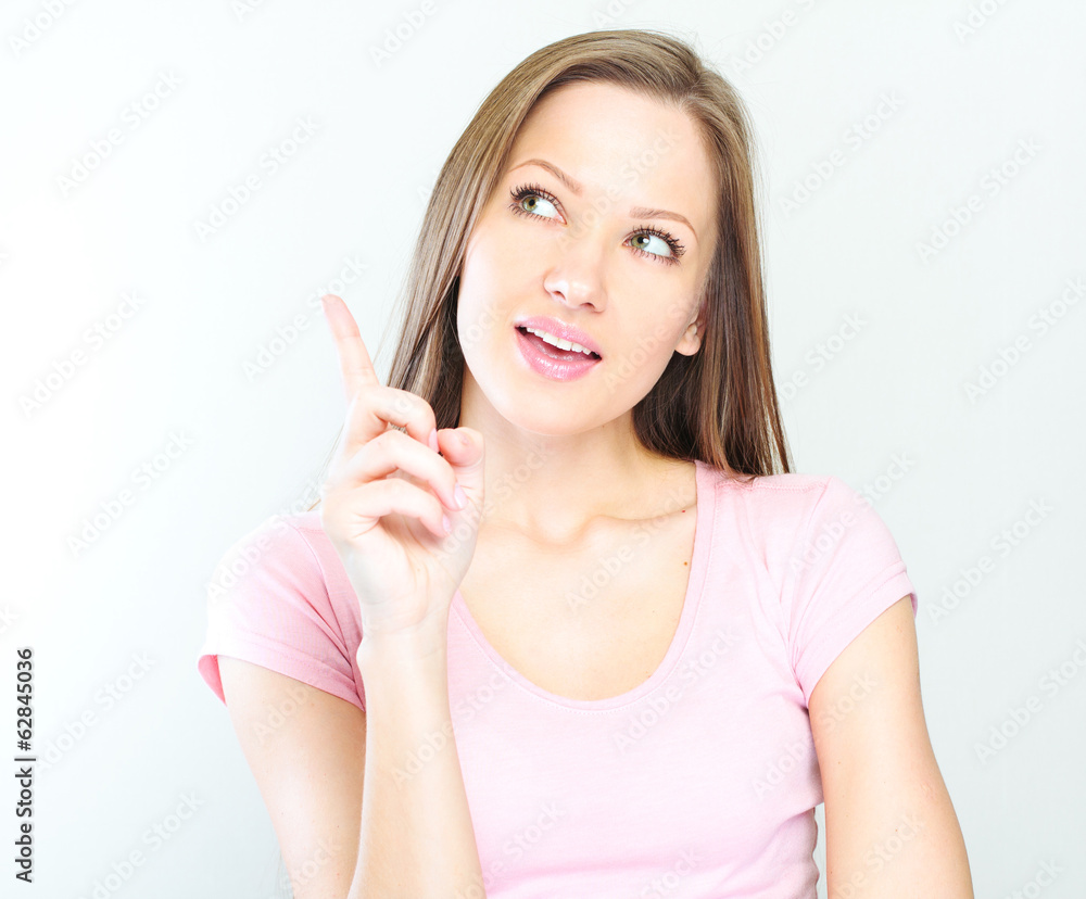Young casual woman style isolated over white background. Young casual woman style isolated over white background.