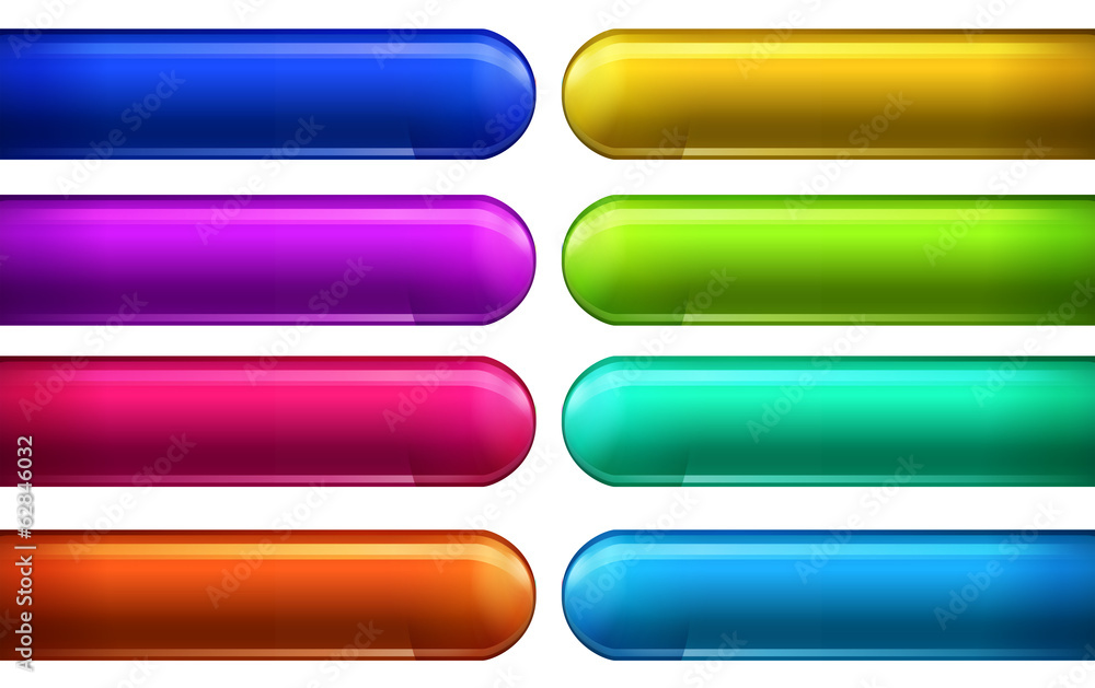 Colorful web buttons