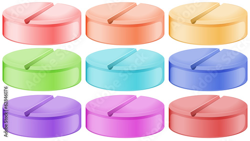 Colourful tablets