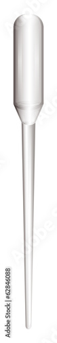 A plastic pipette