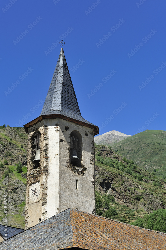 Romanesque church in the valley of Aran, Spain