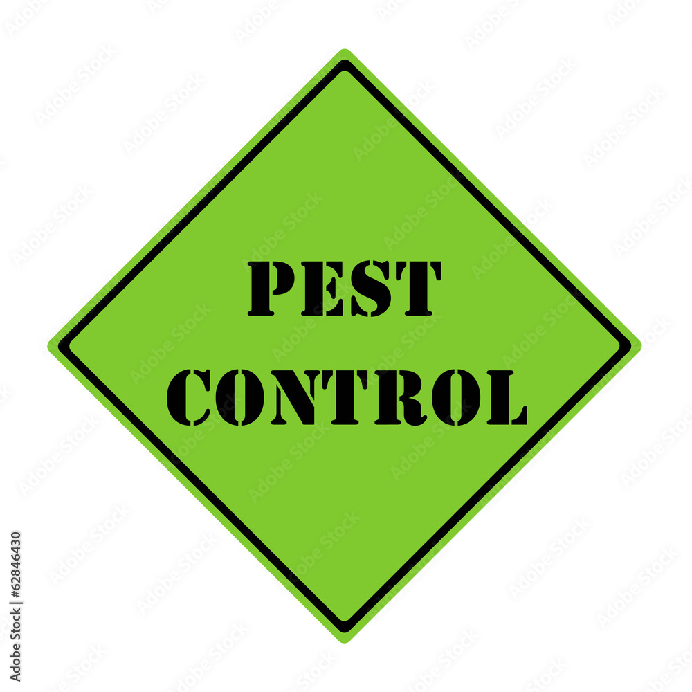 Pest Control Sign Pest Control Sign
