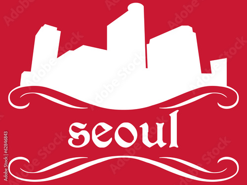 Photography Seoul - nome da cidade e skyline