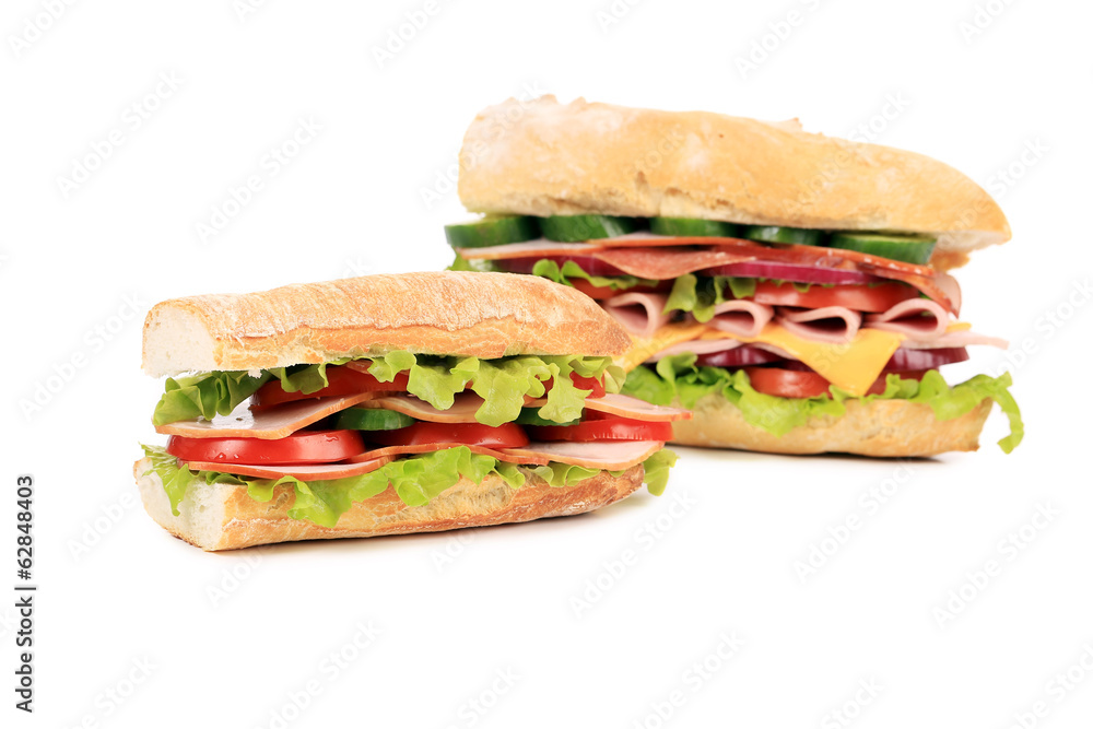 two fresh sandwiches two fresh sandwiches