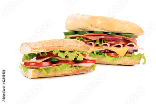 two fresh sandwiches