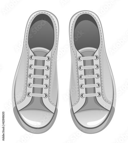 Grey sport shoes