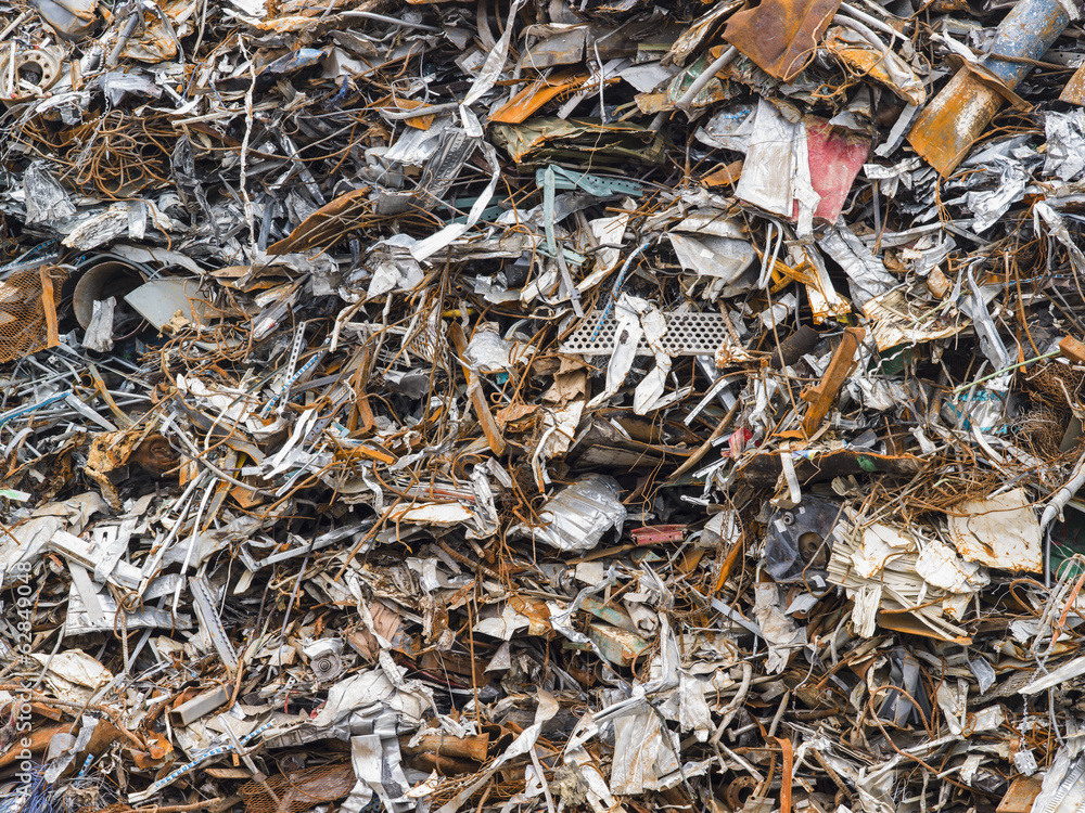 A heap of scrap metal for recycling A heap of scrap metal for recycling