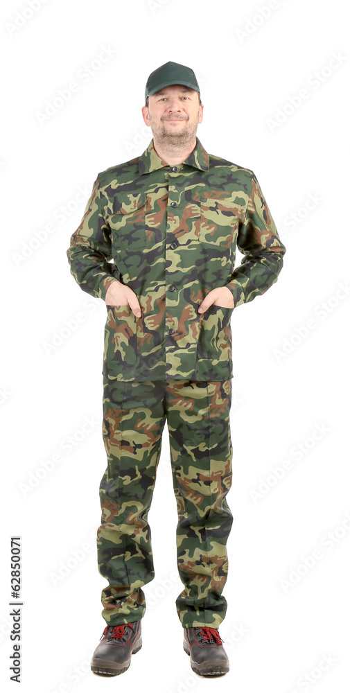 security guard wearing green uniform security guard wearing green uniform