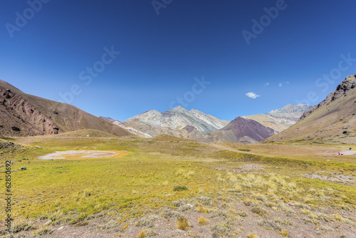 Aconcagua, in the Andes mountains in Mendoza, Argentina.