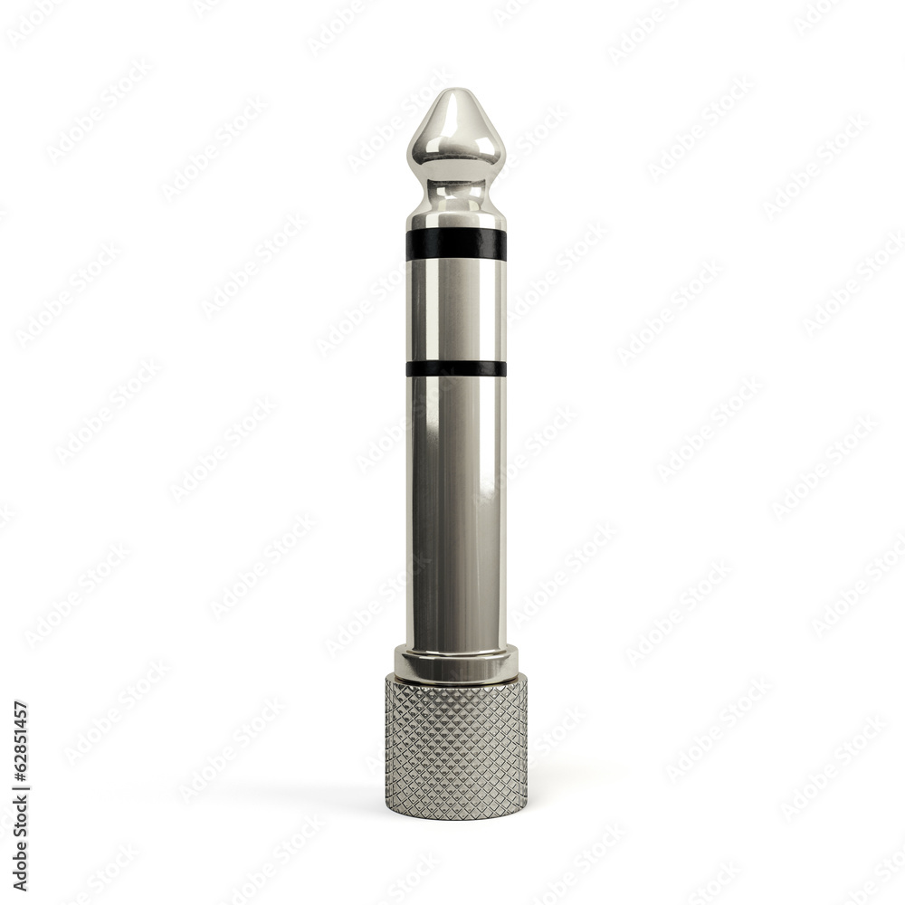 Jack stereo connector. Audio adapter isolated Jack stereo connector. Audio adapter isolated