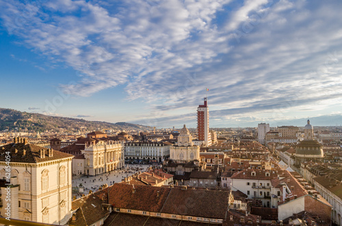 Turin (Torino), panorama from the Cathedral bell tower