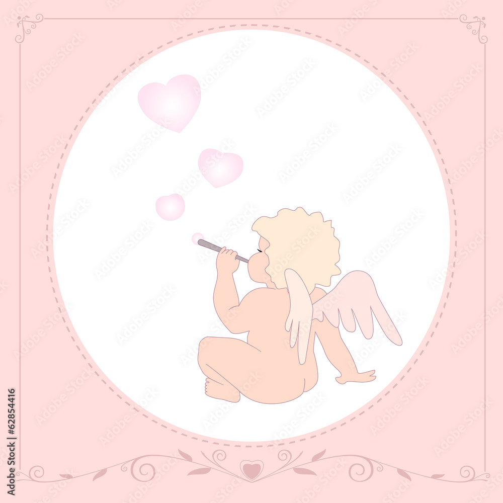 Greeting card birthday baby