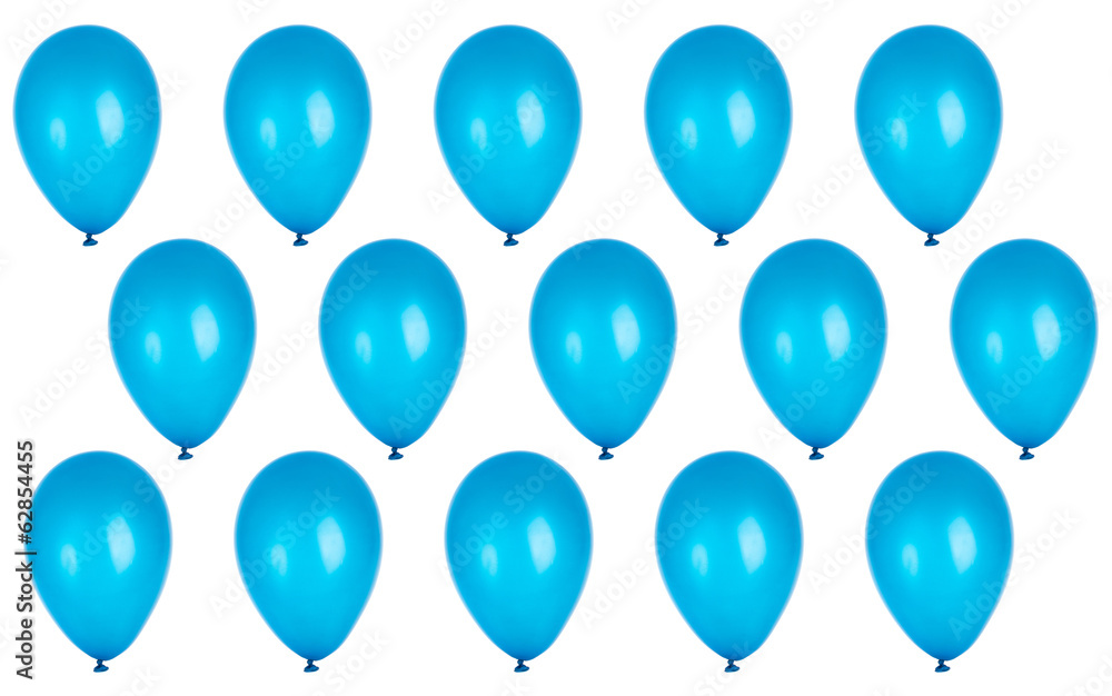party background with blue balloons